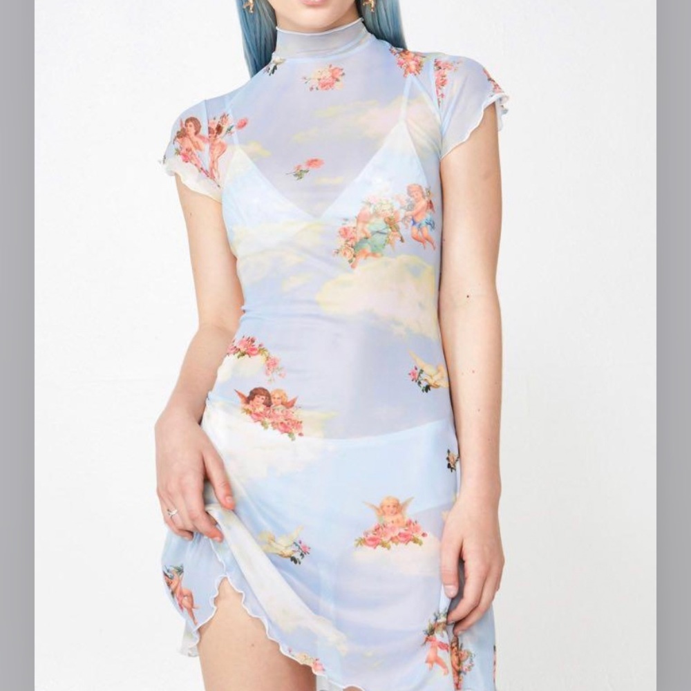 Dolls Kill/Sugar Thrillz 90’s Angel Cherub Dress